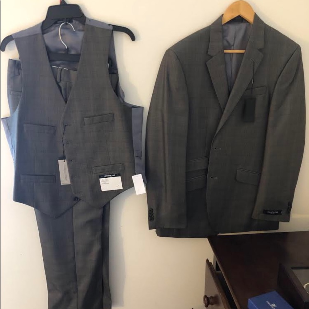 Kenneth Cole grey suit